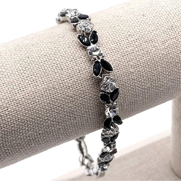 Monet Rhinestone Tennis Bracelet - Picture 1 of 3